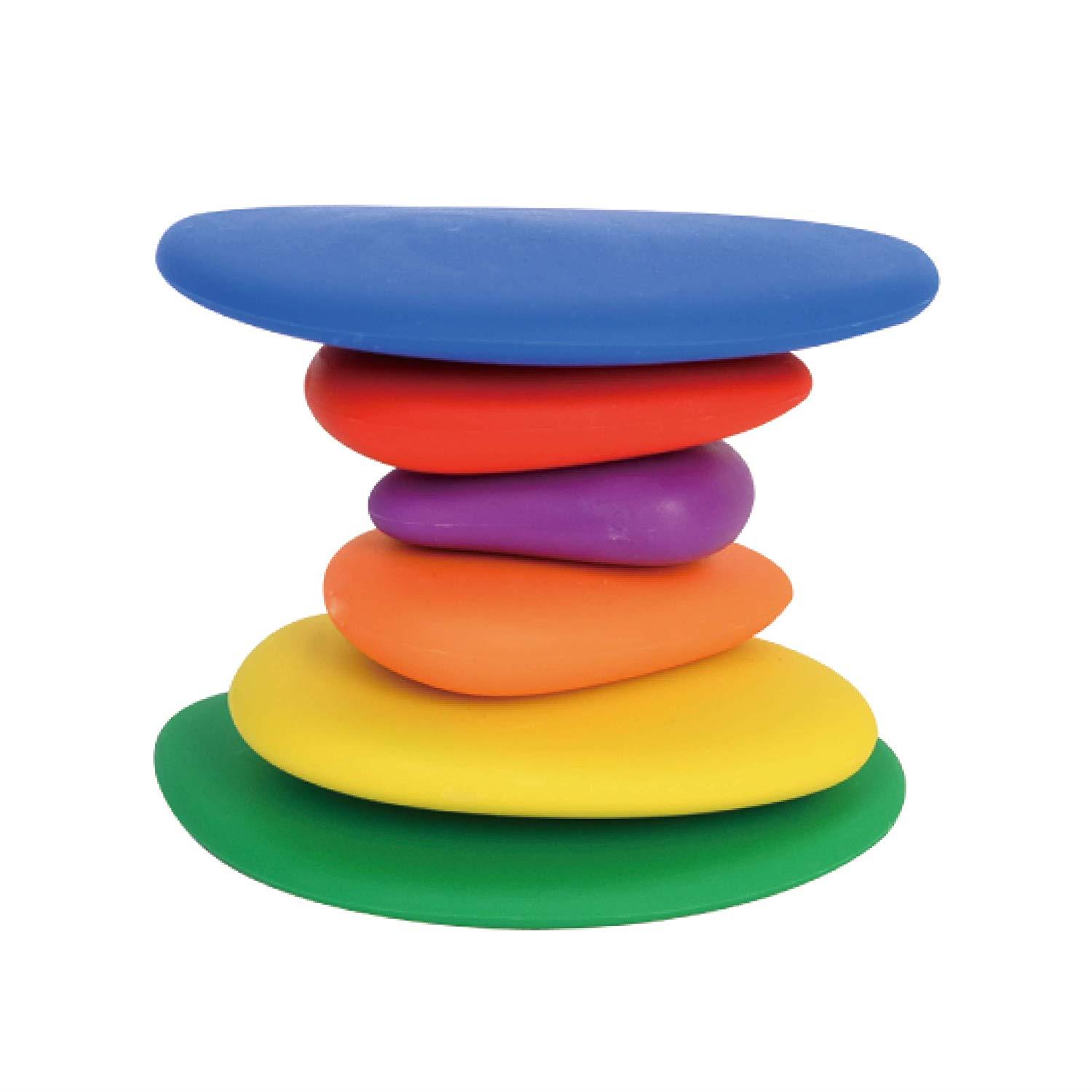 edx education Rainbow Pebbles - Sorting and Stacking Stones