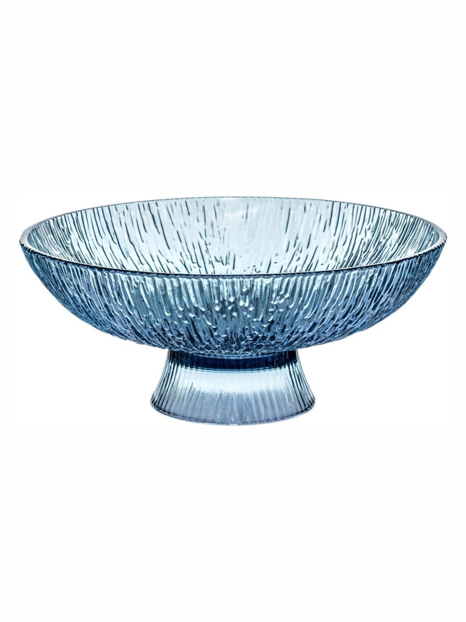 Goodhomes Grey Glass Fruit Bowl