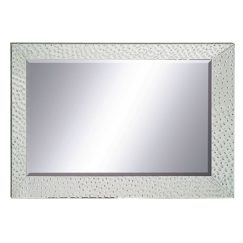 32" x 47" Modern Rectangular Glass Framed Wall Mirror - Olivia & May