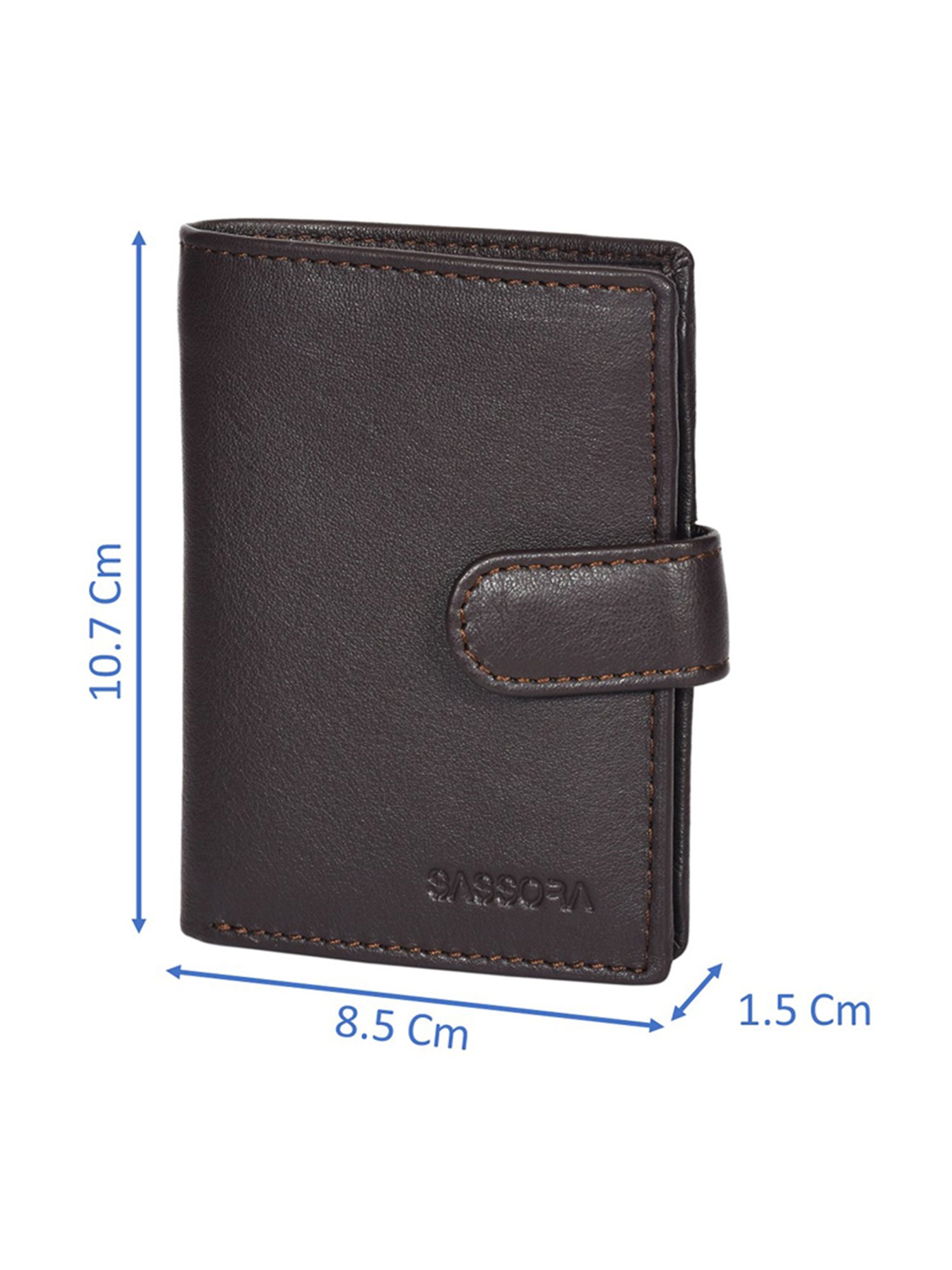 SASSORA Pablo Brown Small Leather Notecase