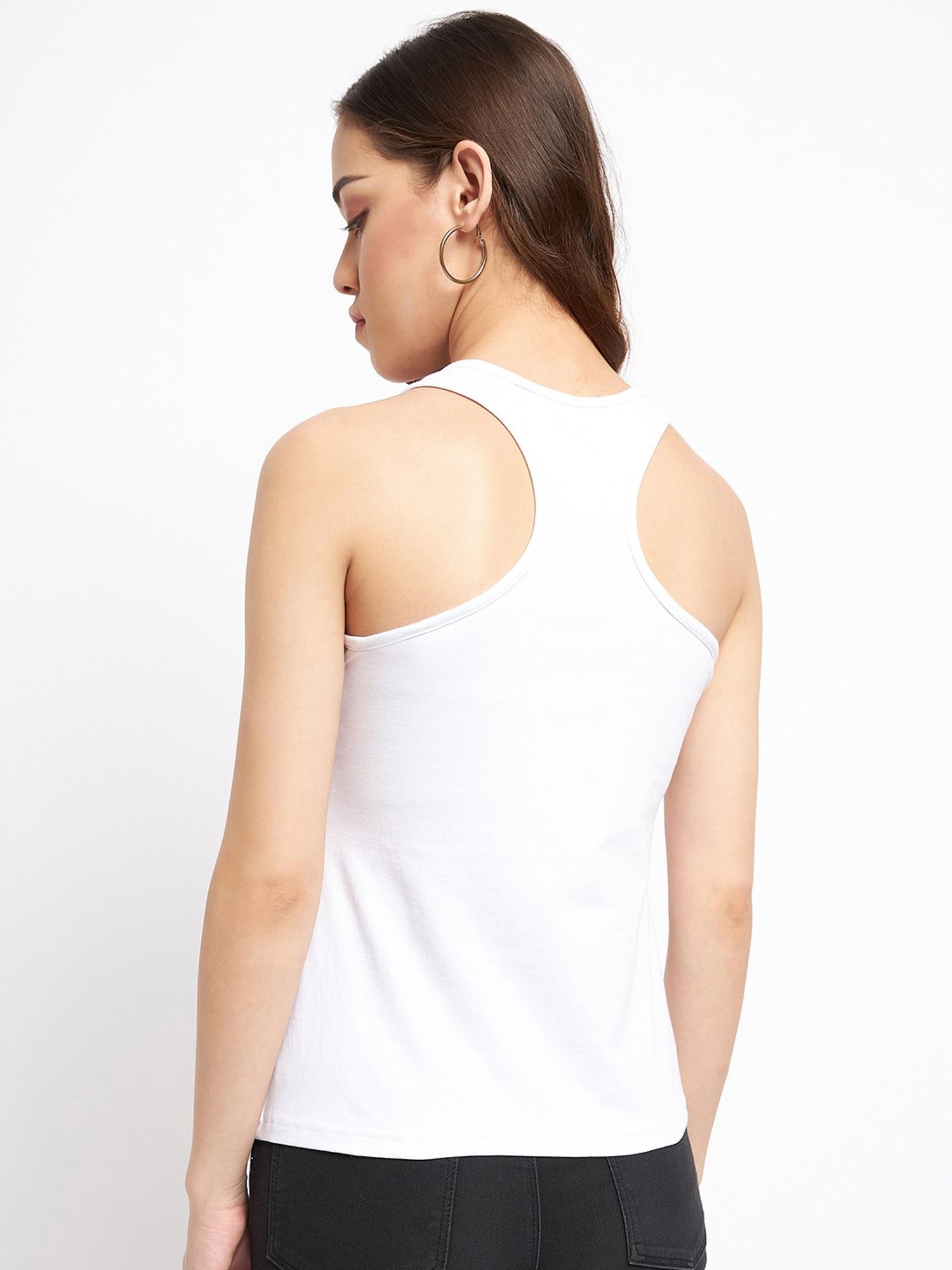 Enamor White Non-Padded Camisole