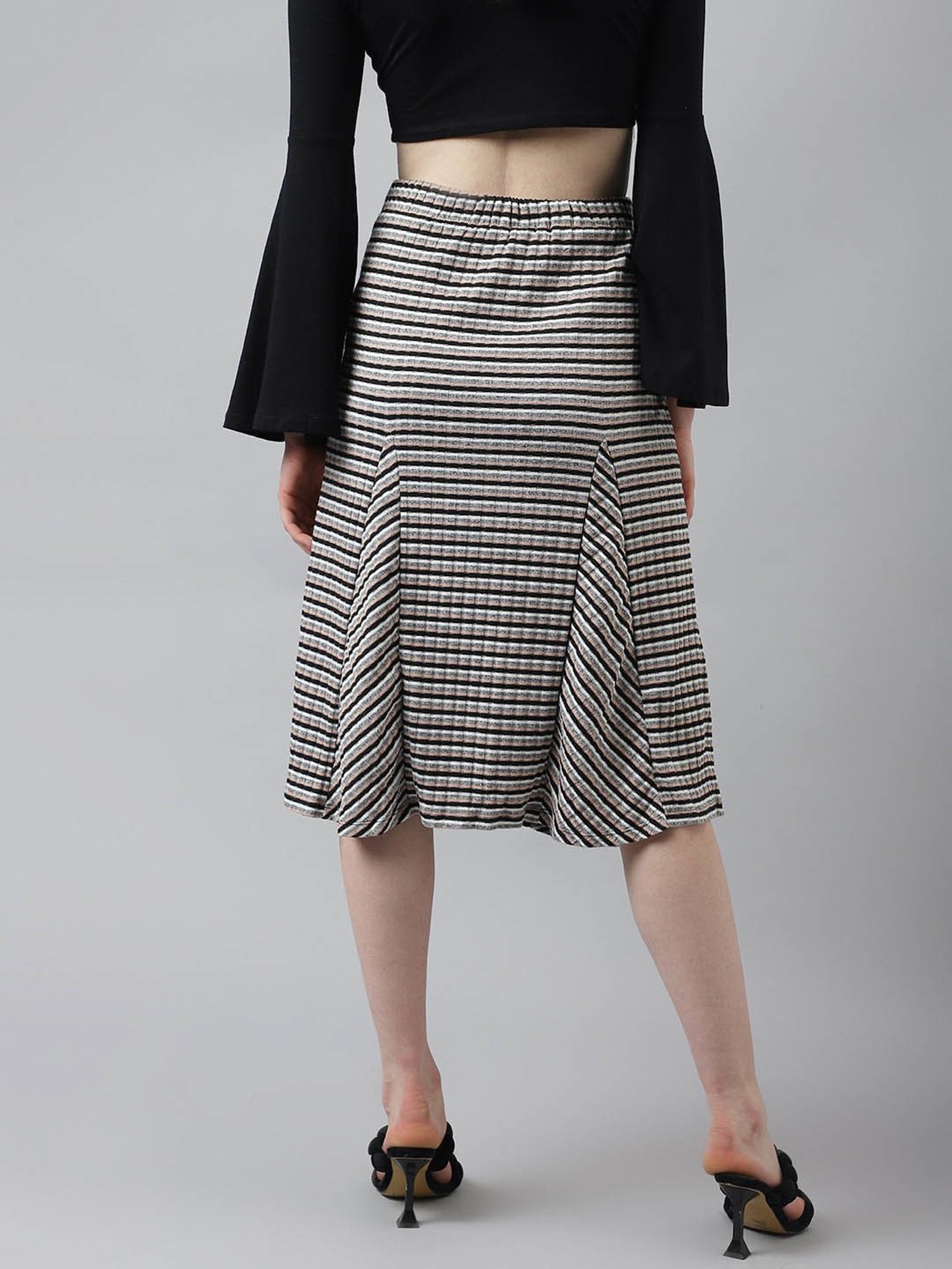 Latin Quarters Multicolor Striped Skirt