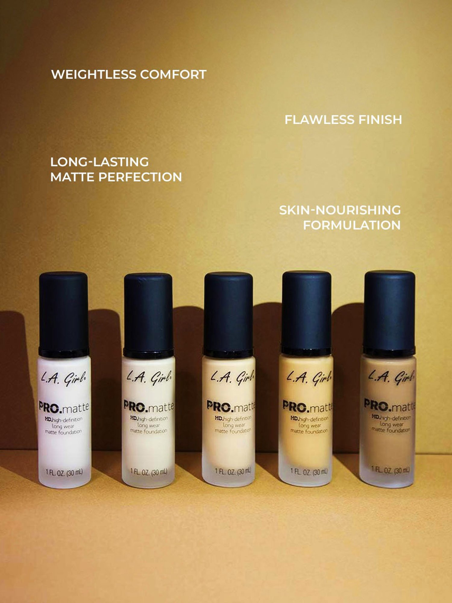 L.A. Girl PRO.Matte Foundation Bisque - 30 ml