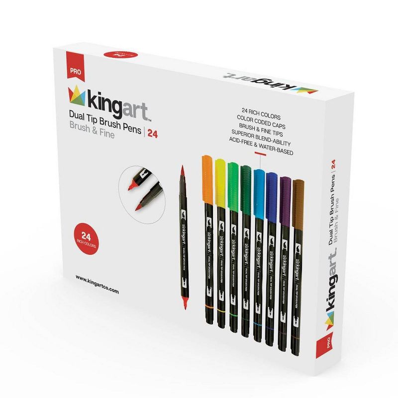 Kingart 125ct Pencils Pens With Paper Pad Bundle