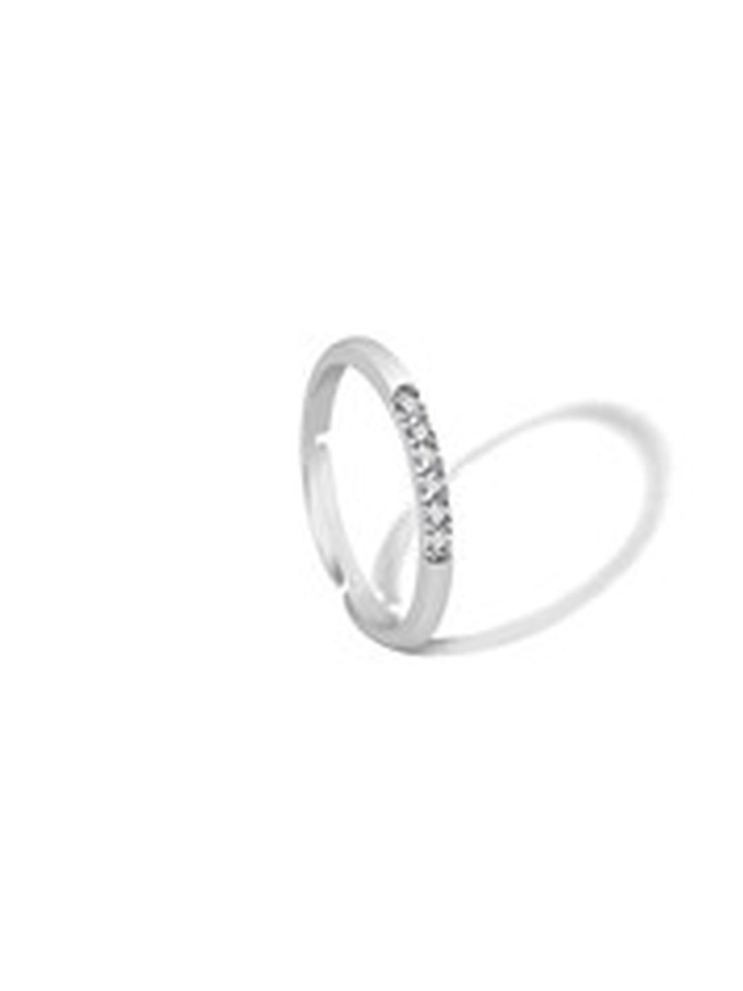 March by FableStreet 92.5 Sterling Silver Delicate Ring for Women