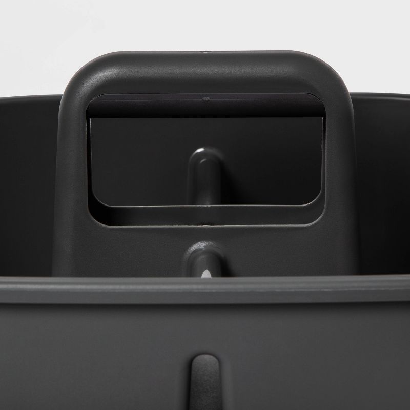 Deluxe Aluminum Handle Toilet Brush with Fully Removable Liner White - Bath Bliss