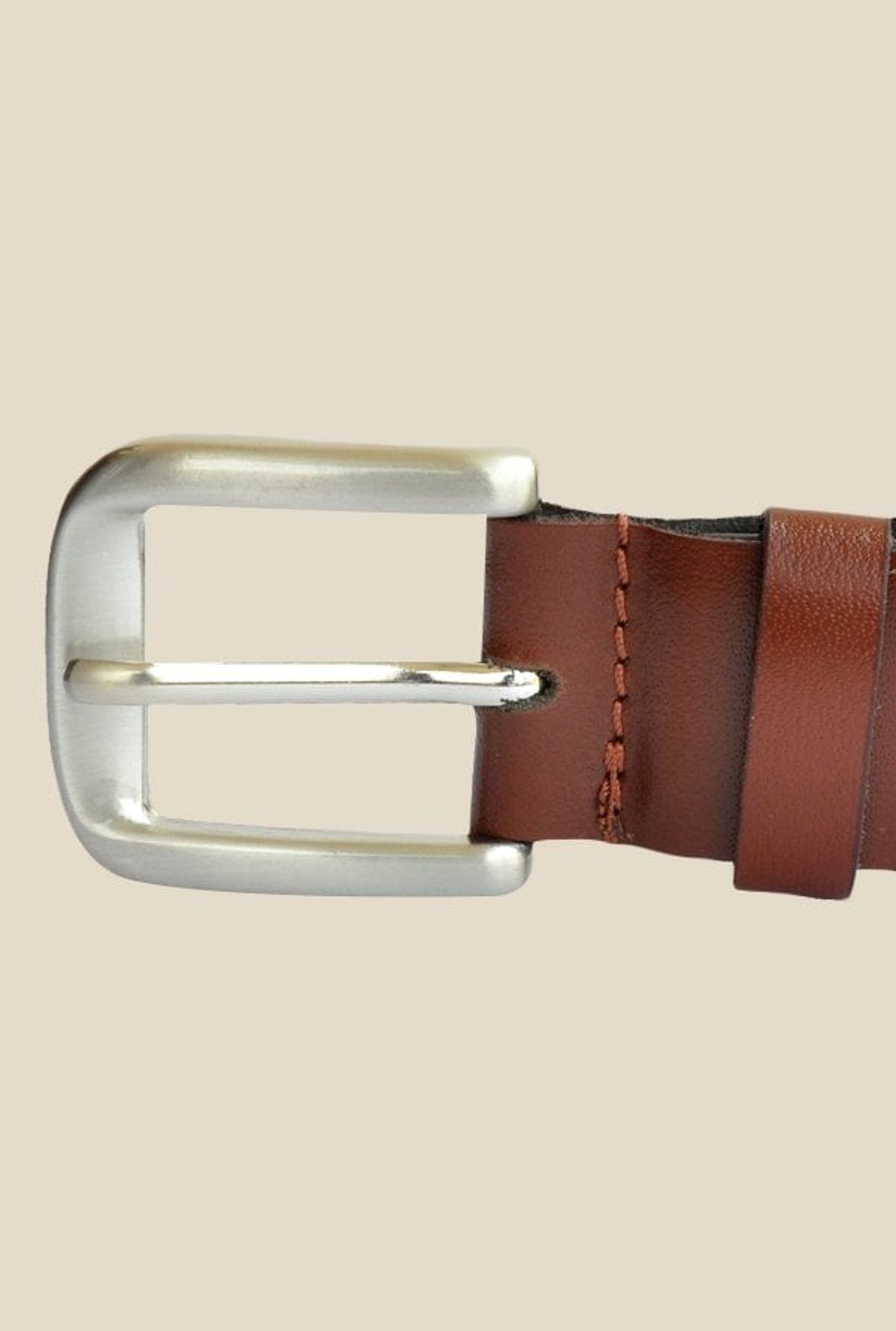 Kara Tan Solid Leather Belt