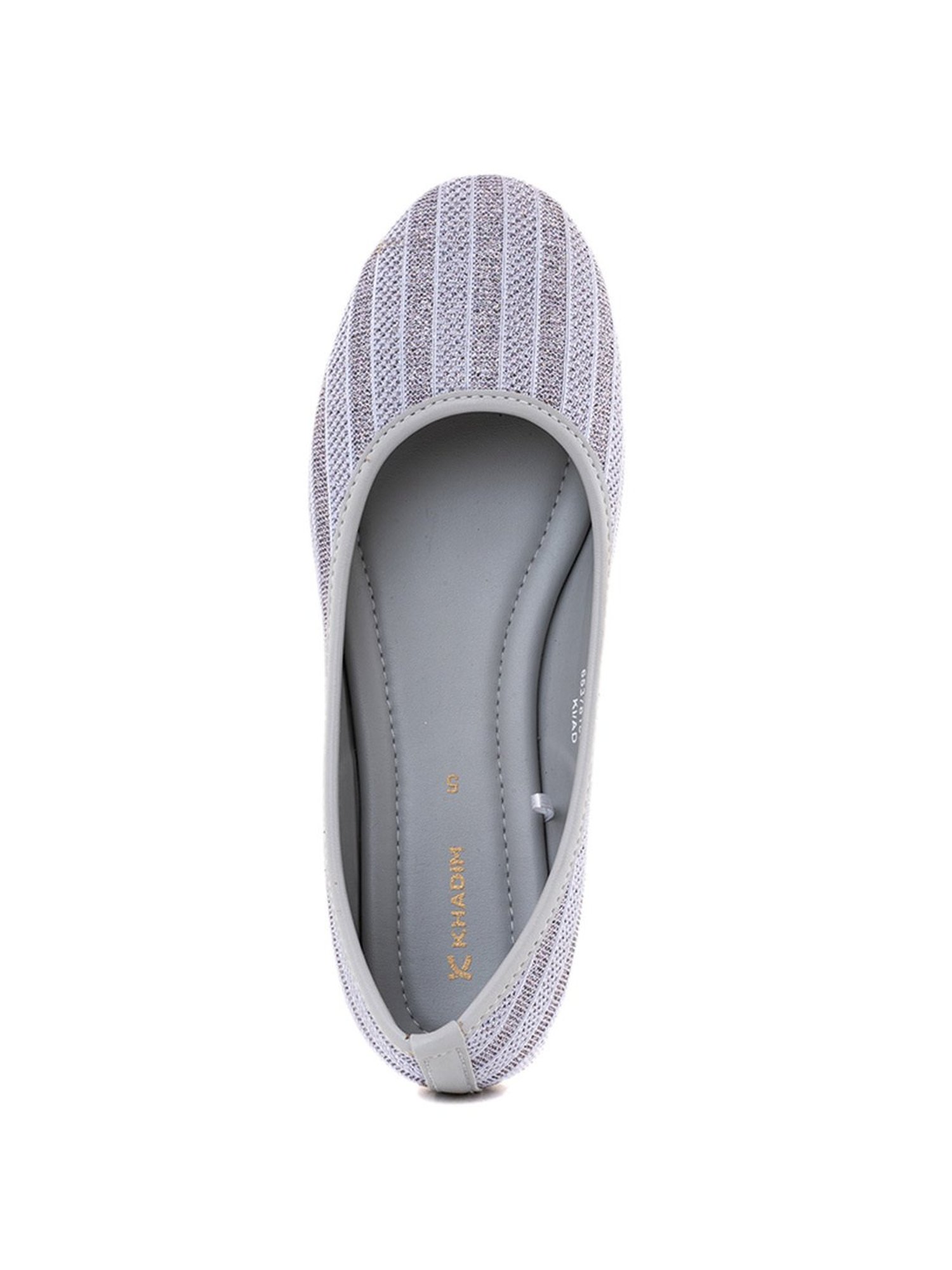 Khadim Women's Grey Flat Ballets