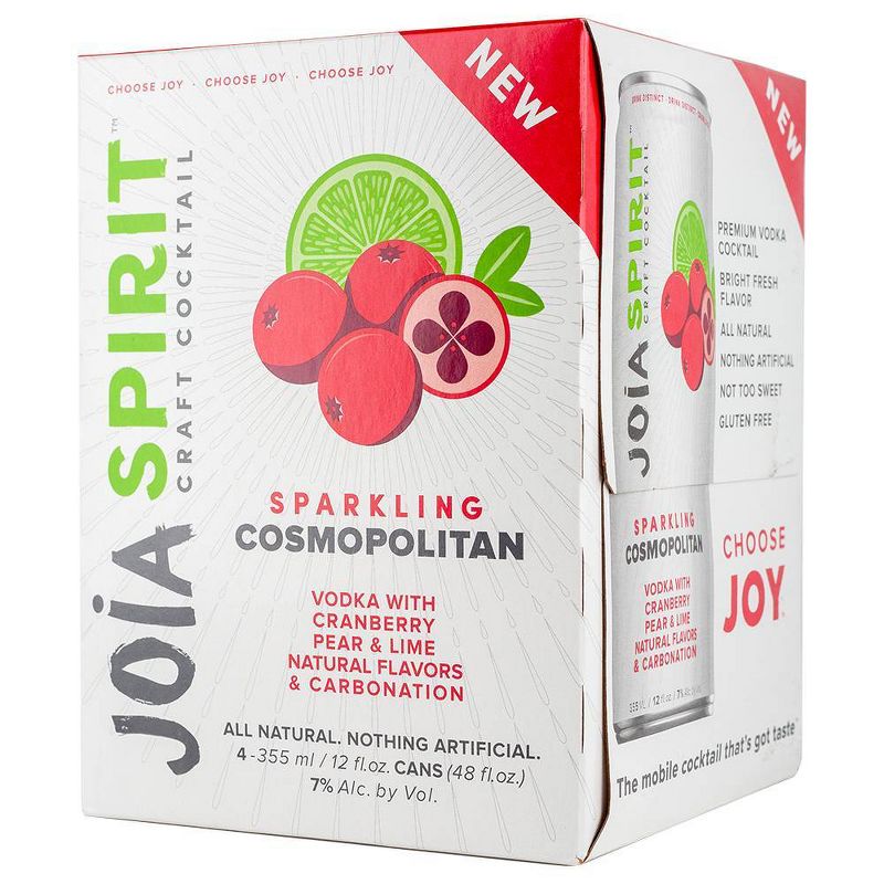 Joia Spirit Sparkling Cosmopolitan Cocktail - 4pk/12 fl oz Cans
