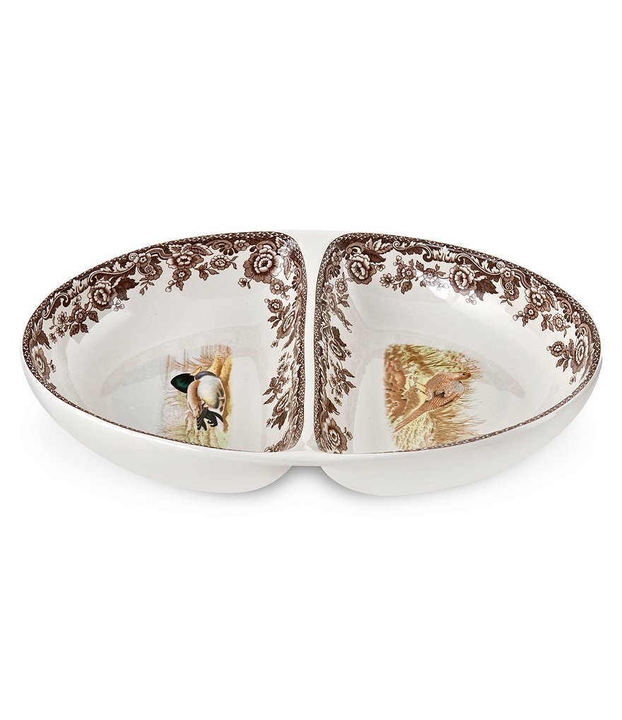 Spode Woodland Pheasant & Mallard Divided Dish