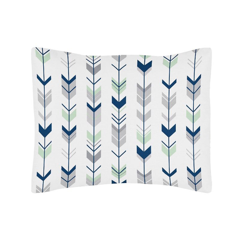 Navy & Mint Mod Arrow Comforter Set (Twin) - Sweet Jojo Designs