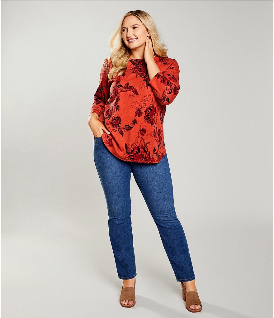 Westbound Denim Plus Size THE FIT FORMULA Slim Straight Jeans