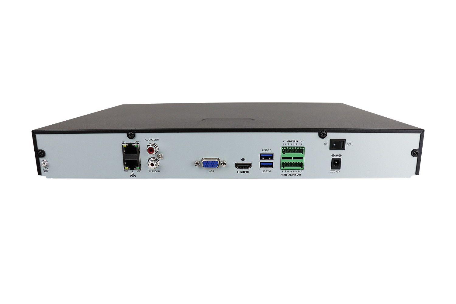 GW4232S w/ 8TB HDD, GW 32 Ch 4K Smart NVR H.264/H.265 Surveillance Recorder, Compatible All ONVIF IP Camera Up to 4K Cameras, 16TB HDD Capacity, Smart Time Bar Search, Motion Recording Smartphone P2P