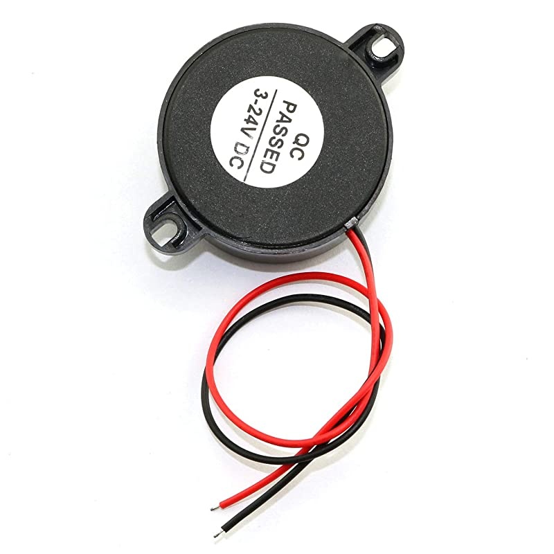 5Pack DC 324V 85 dB Active Piezo Buzzer Piezoelectric Sound Beeper Continous Sound Car Accessries Black