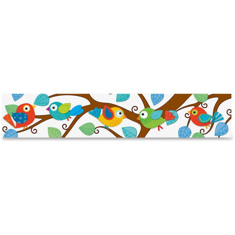 Boho Birds Straight Borders, PreK/Grade 8, 12/PK, Multi CDP108149