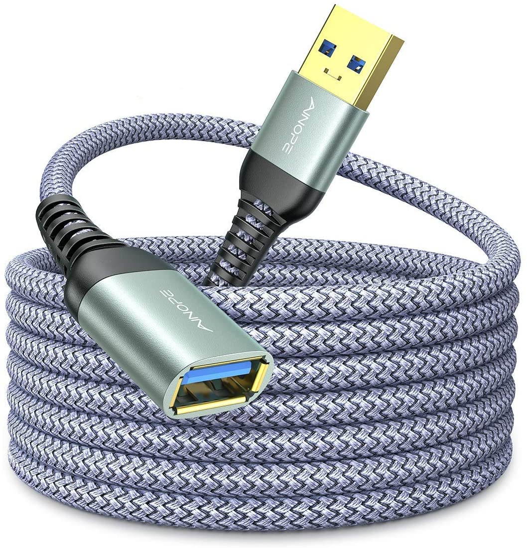 USB 3.0 Extension Cable 10FT Type A Male to Female Extension Cord AINOPE High Data Transfer Compatible with USB Keyboard,Flash Drive, Hard Drive