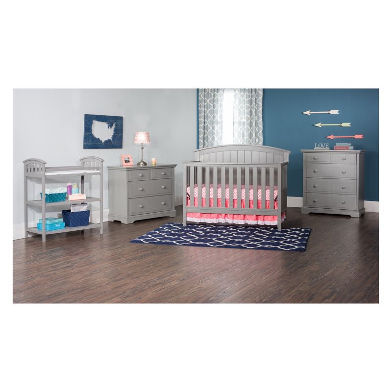 Child Craft Delaney 4-in-1 Convertible Crib - Cool Gray
