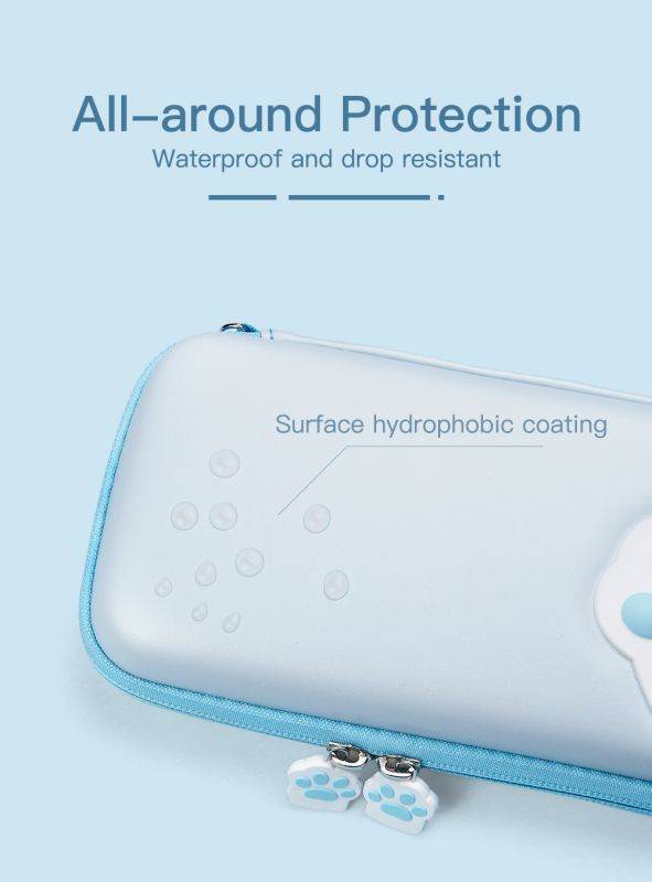 Cute Paw Cute Pouch for Nintendo Switch Bag Travel Carrying Case for Nintendo Switch Lite Games Hard Portable Storage Bag