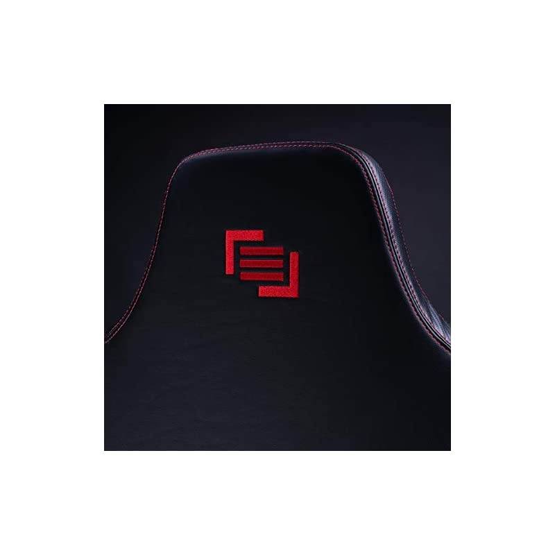 Gaming Chair Forma GT Nero Ergonomic Racing Recliner with 5-Year Warranty, Black/Red