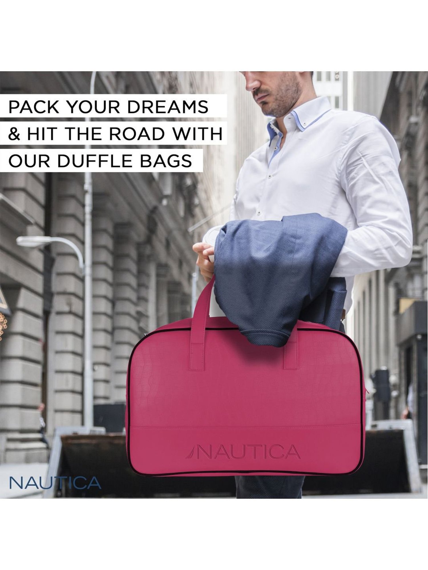 Nautica Pink Medium Duffle Bag