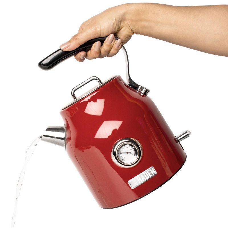 Haden Dorset 1.7L Stainless Steel Electric Kettle - Red
