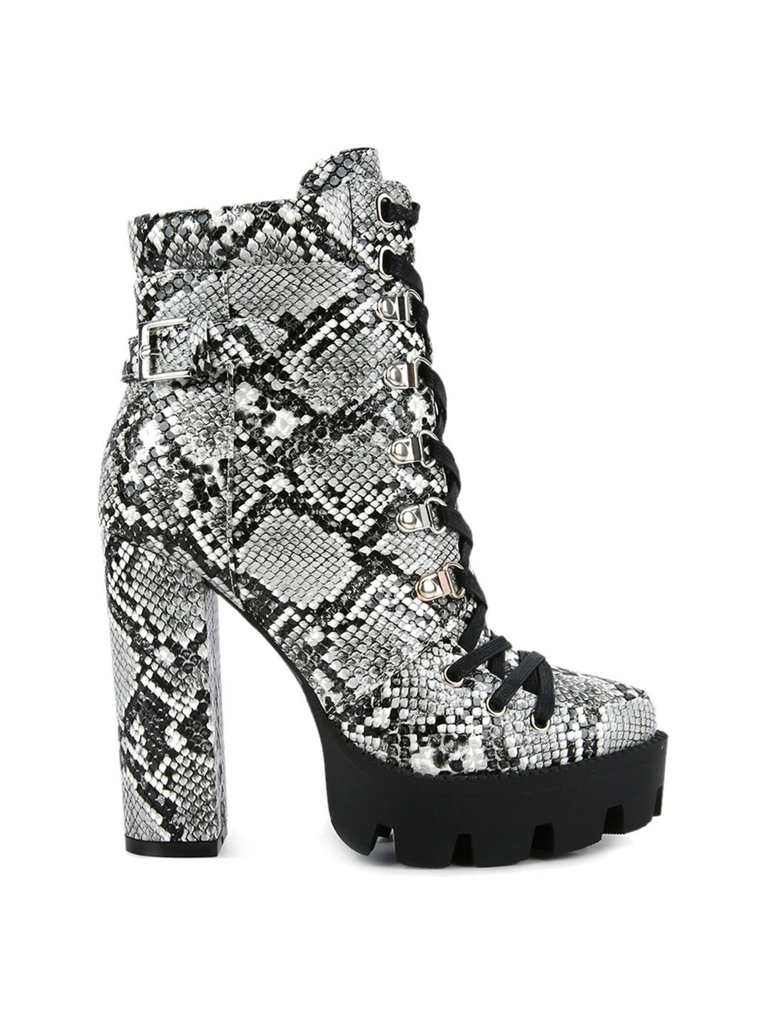 London Rag Women's Black Derby Boots