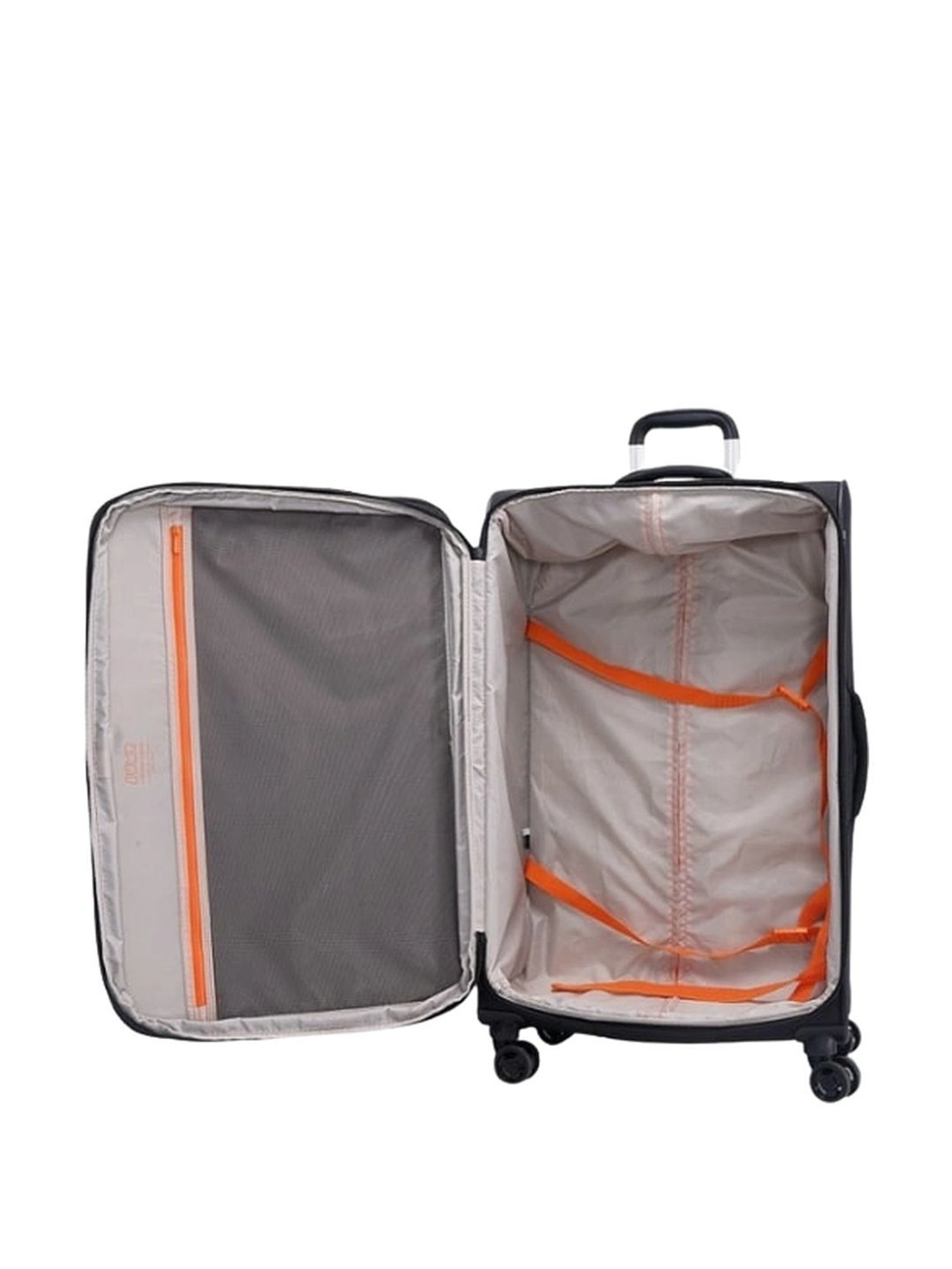 Jump Moorea 2 Black 8 Wheels Medium Soft Cabin Trolley Bag