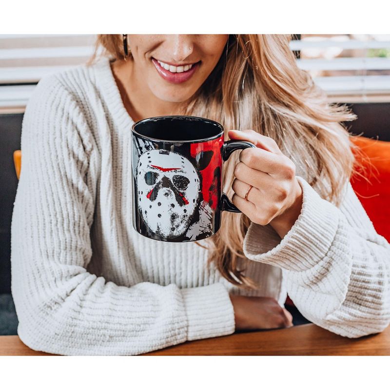 Silver Buffalo Friday The 13th "I Wish It Was Friday" Ceramic Mug | Holds 20 Ounces