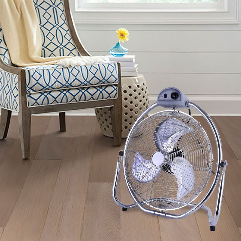 Optimus 20 Inch Grade Oscillating High Velocity Fan with Chrome Grill