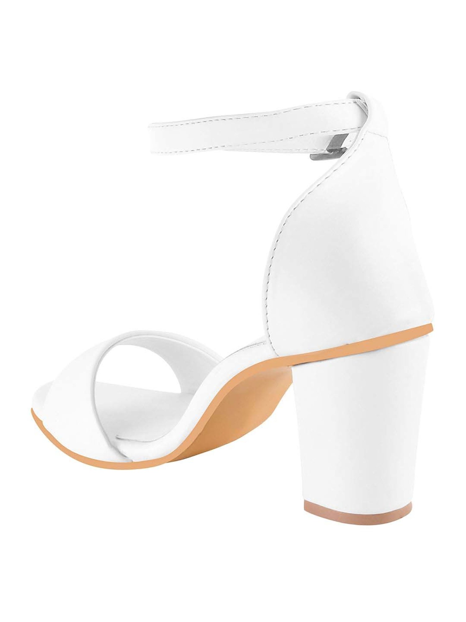 Shoetopia Kids White Ankle Strap Sandals