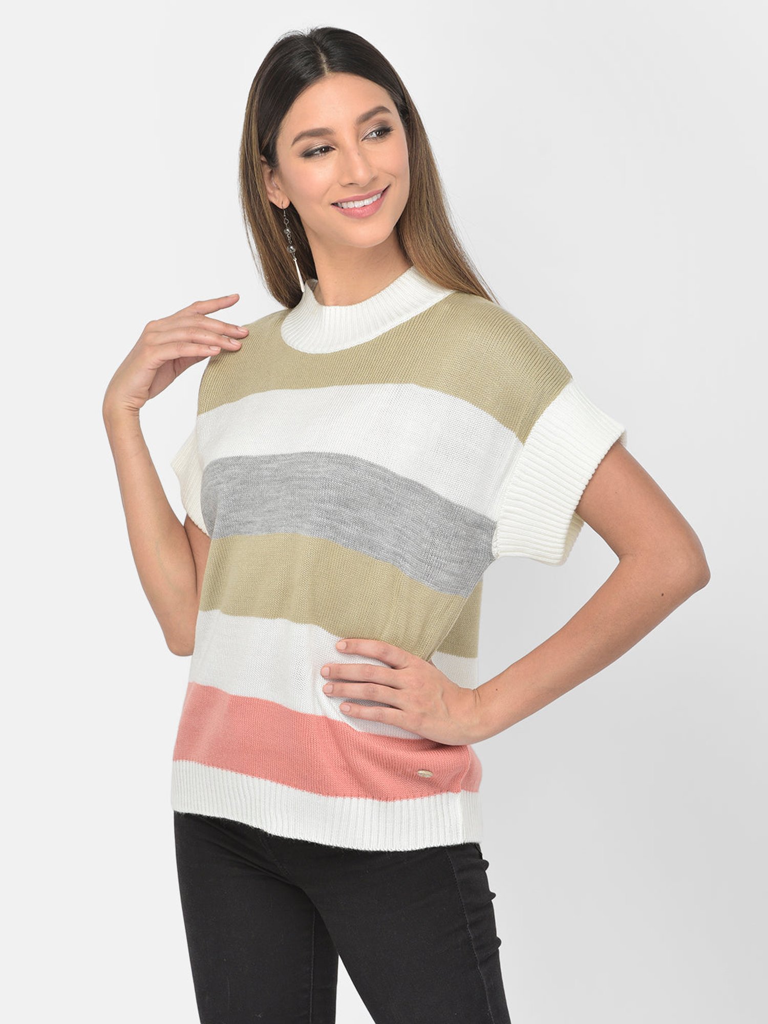 Latin Quarters Multicolor Striped Pullover