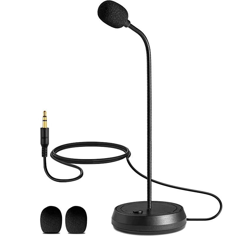 35MM PC Microphone Professional Recording Condenser Microphone Compatible with PC Laptop iPhone iPad SingingVoice RecordingYouTubeSkypeGaming35mm PC Microphone Plug and Play