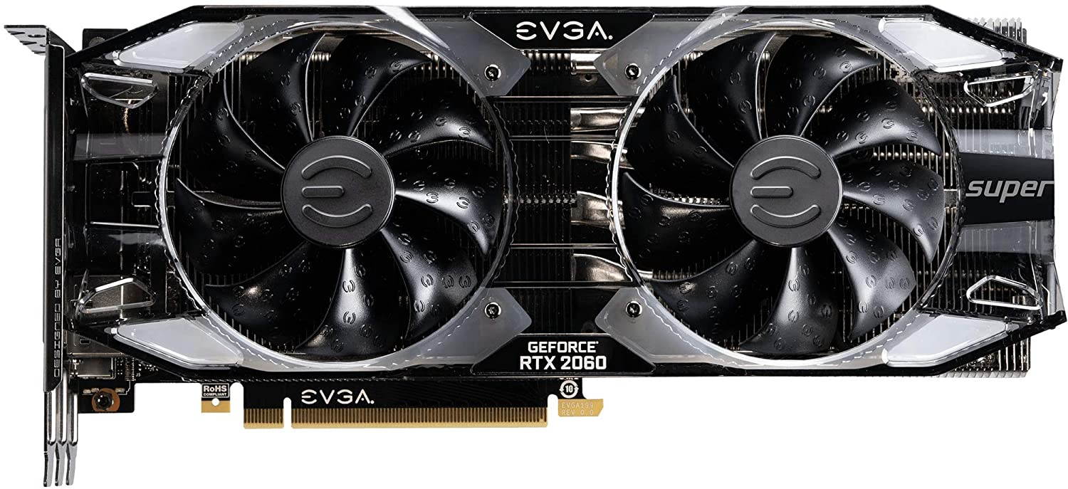 EVGA GeForce RTX 2060 Super XC Ultra, Overclocked, 2.75 Slot Extreme Cool Dual, 65C Gaming, RGB, Metal Backplate, 8GB GDDR6, 08G-P4-3163-KR