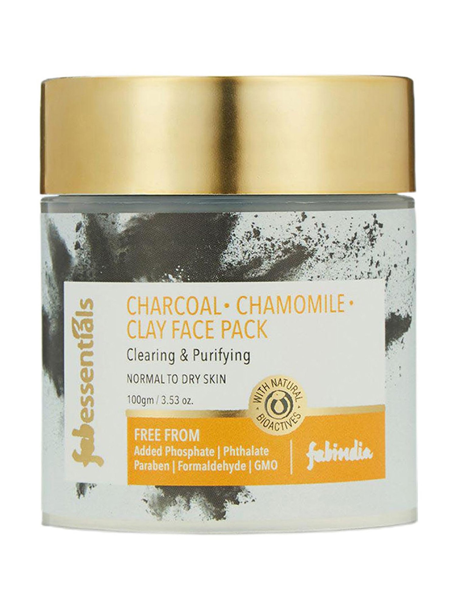 Fabessentials Charcoal, Chamomile & Clay Face Pack - 100 gm