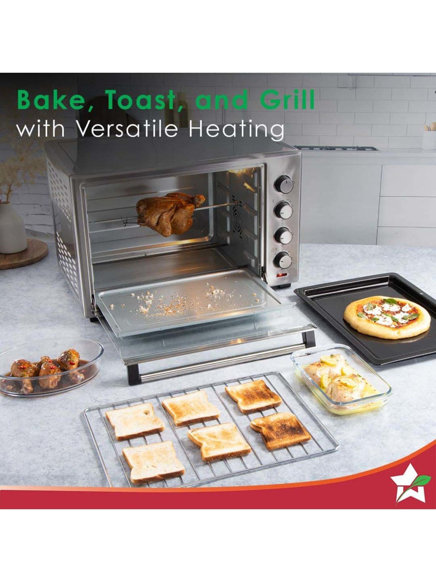 BLACK+DECKER 1280W 19L Oven Toaster Grill