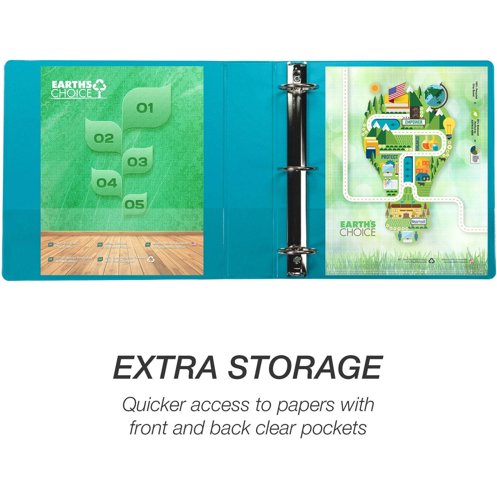 Samsill Fashion U86 Presentation Binder - Letter - 8.50" X 11" - 450 Sheet