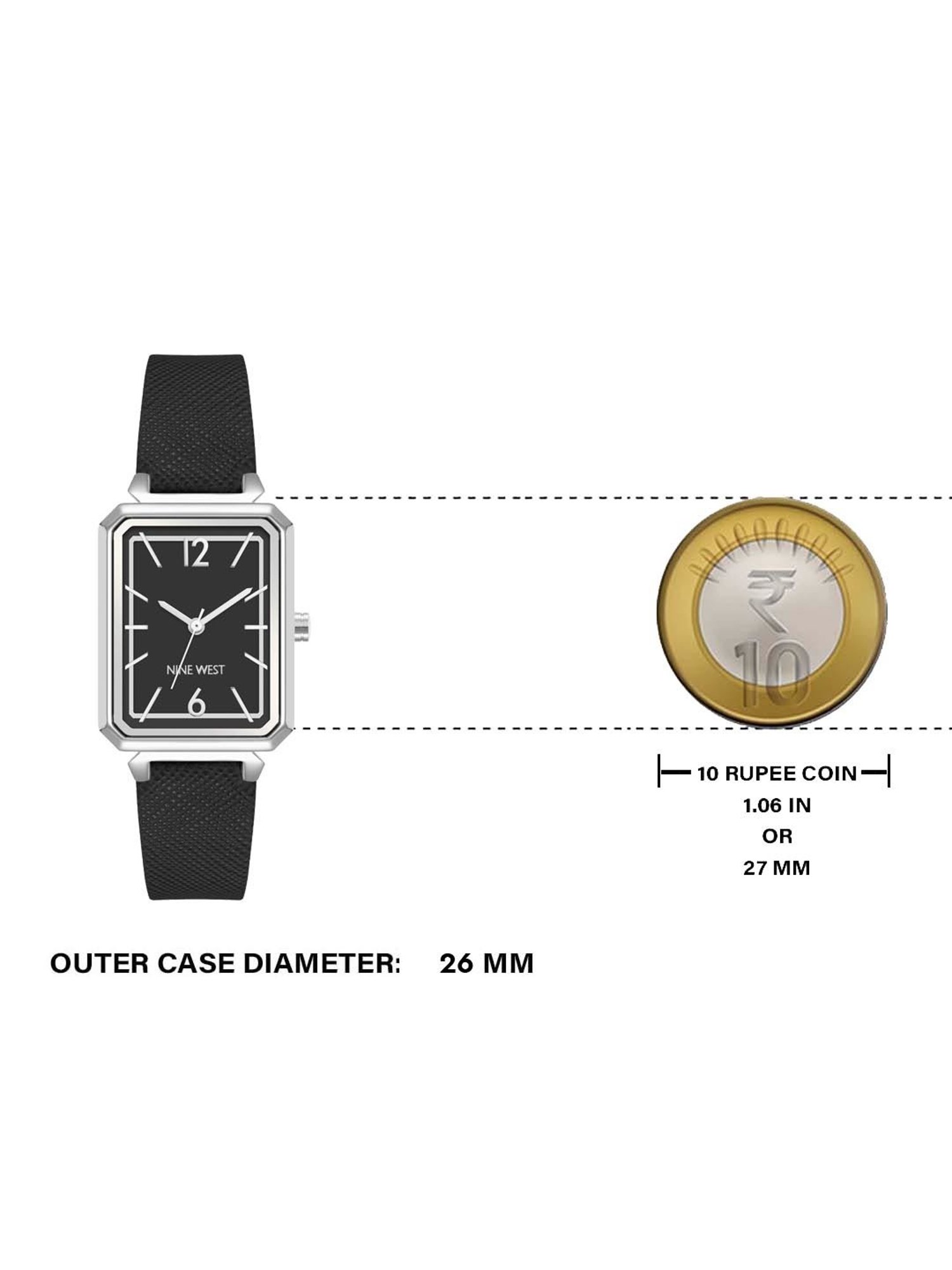 Nine West NW-2945BKBK Analog Watch for Women