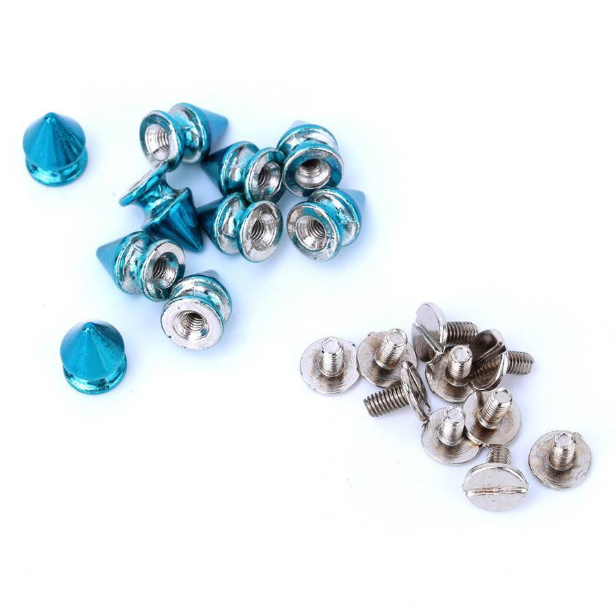 Nail Polish Studs And Spikes For Clothes 50pcs 8*12mm Fashion Metal Bullet Rivet Spikes & Cone Studs For Leather DIY Accessory