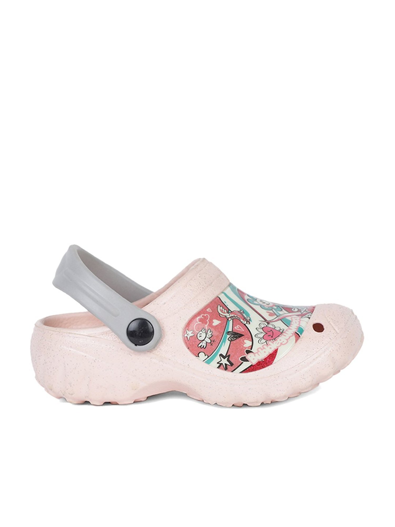 Passion Petals Kids Pink Sling Back Clogs