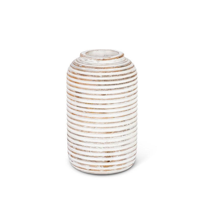 Lone Elm Studios Set of 2 9-inch tall Wooden Flower Vase