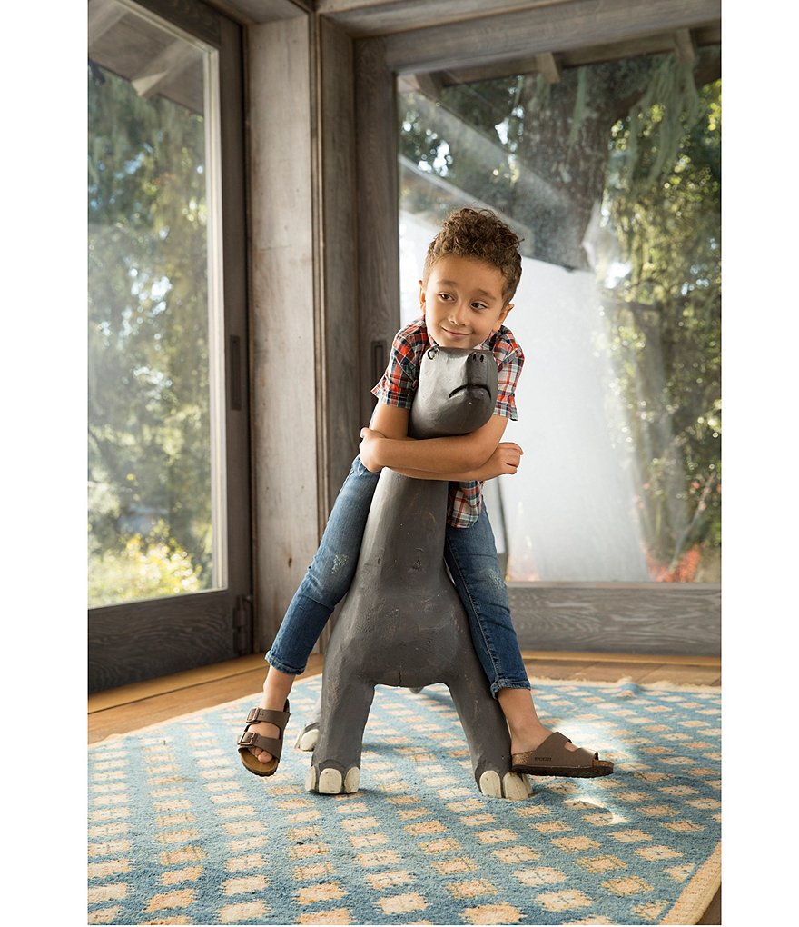 Birkenstock Kids' Arizona Double Banded Buckle Slip-On Sandals (Youth)