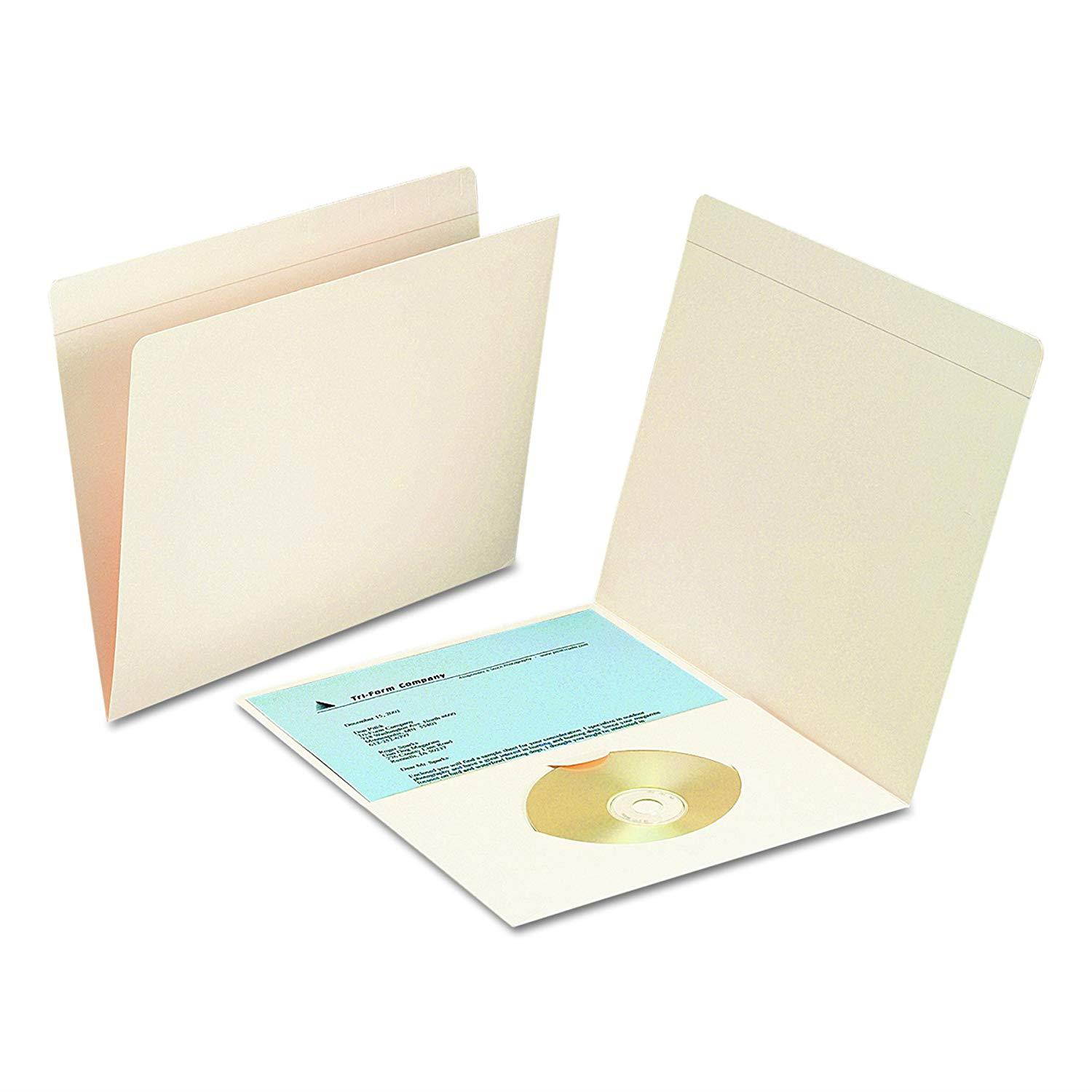 Smead Pocket Folder, Reinforced Straight-Cut Tab, Letter Size, Manila, 50 Per Box (10315)