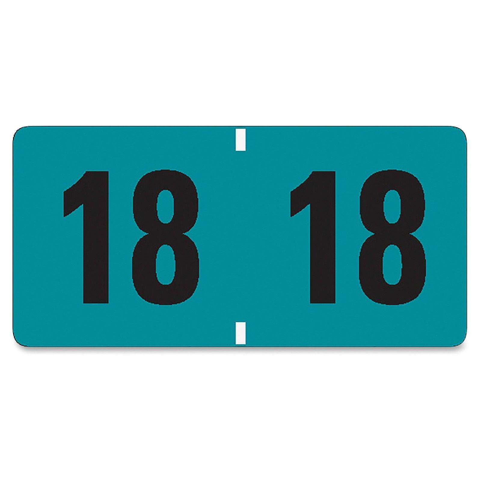 Smead Etyj Color-coded Year Labels - 1.50" Width X 0.75" Length - 500/roll -