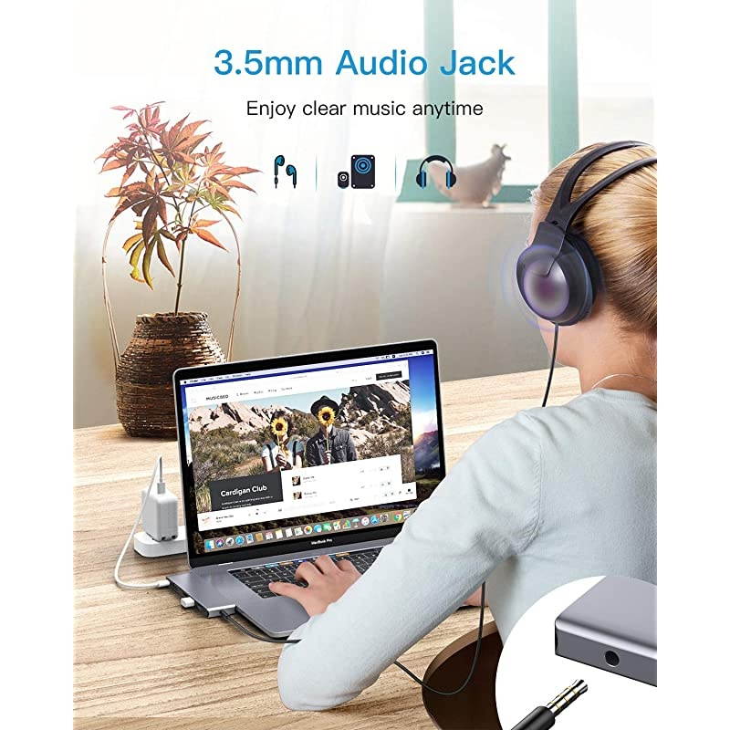 C Hub8 in 1 C to HDMI 4KMini Displayport1080P VGA2 30C Charging Port35mm Audio Jack Compatible with MacBook Pro 20202019201820172016MacBook Air 20192018