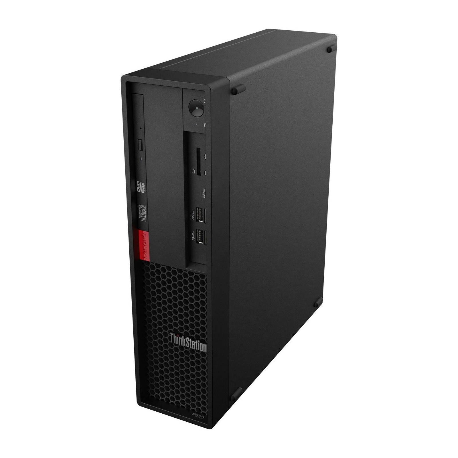 Lenovo ThinkStation P330 30D1000VUS Workstation - 1 x Xeon E-2224G - 16 GB RAM - 512 GB SSD - Small Form Factor - Raven Black
