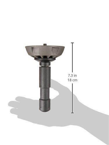 Manfrotto 500BALL 100mm Half Ball Leveler with 3/8-Inch Screw for 100mm Bowl Tripods - Replaces 3141BALL (Black)