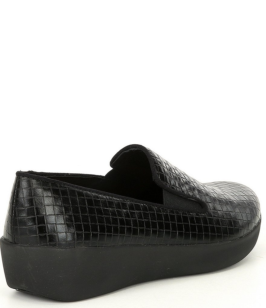 FitFlop Superskate Leather Wedge Sneakers