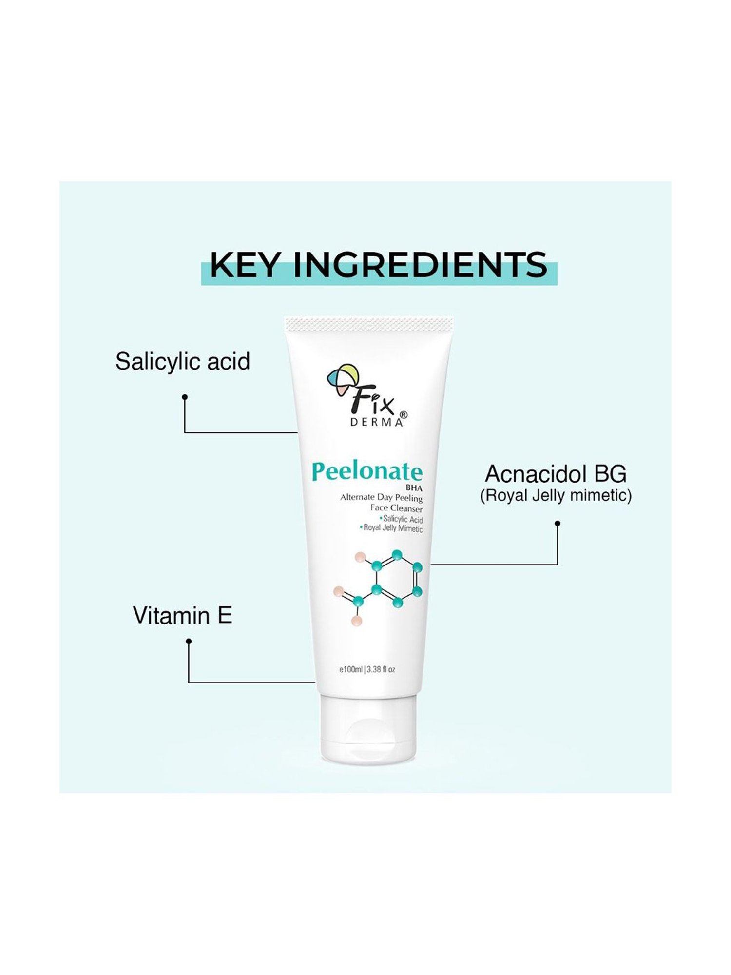 Fixderma Peelonate BHA Face Cleanser - 100 ml