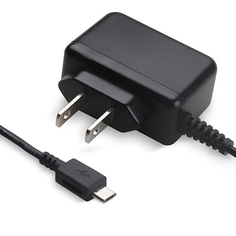 Micro USB Wall Charger 5V 2A Power Adapter with US Plug and Fixed Micro Cable for Samsung Galaxy S6 S5 S4 S3 S2 Si9003,S5820 N7100 Note3 Note4 Black