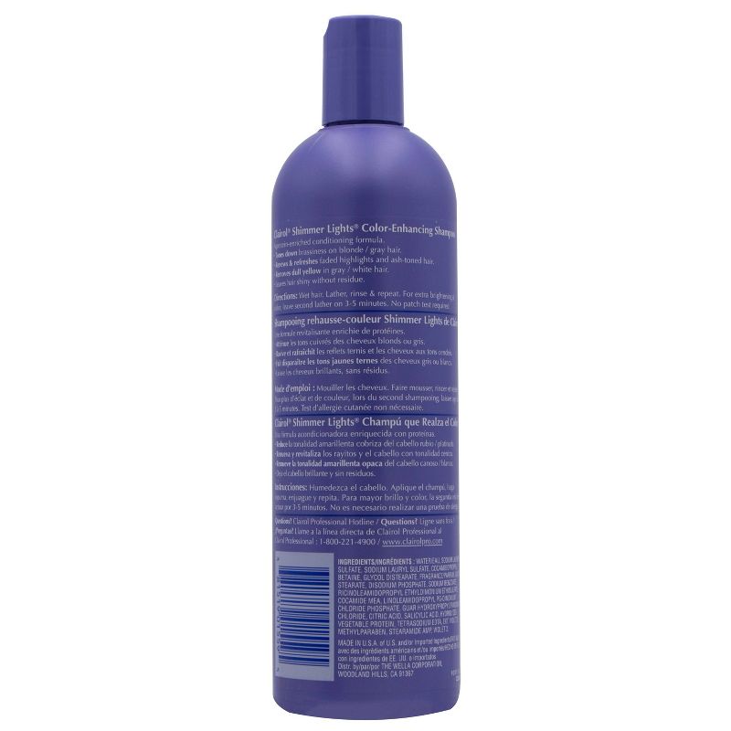 Clairol Professional Shimmer Lights Shampoo - 16 fl oz